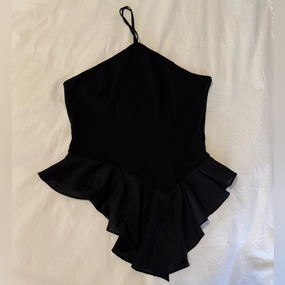 Anthropologie Sunday in Brooklyn Asymmetrical Halter Ruffle Top - Picture 5 of 7